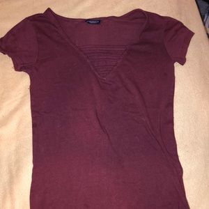 Aeropostale maroon size small shirt